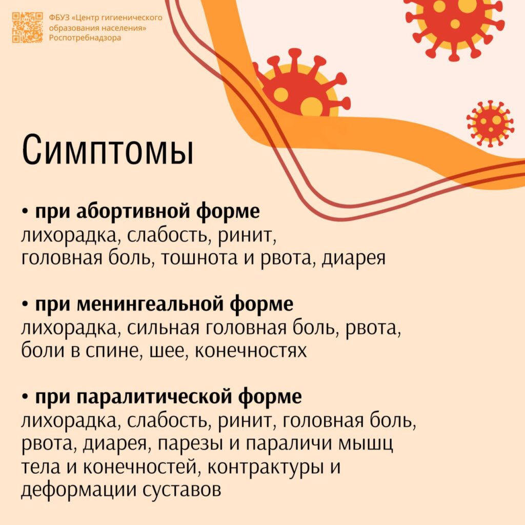 Памятка о полиомиелите
