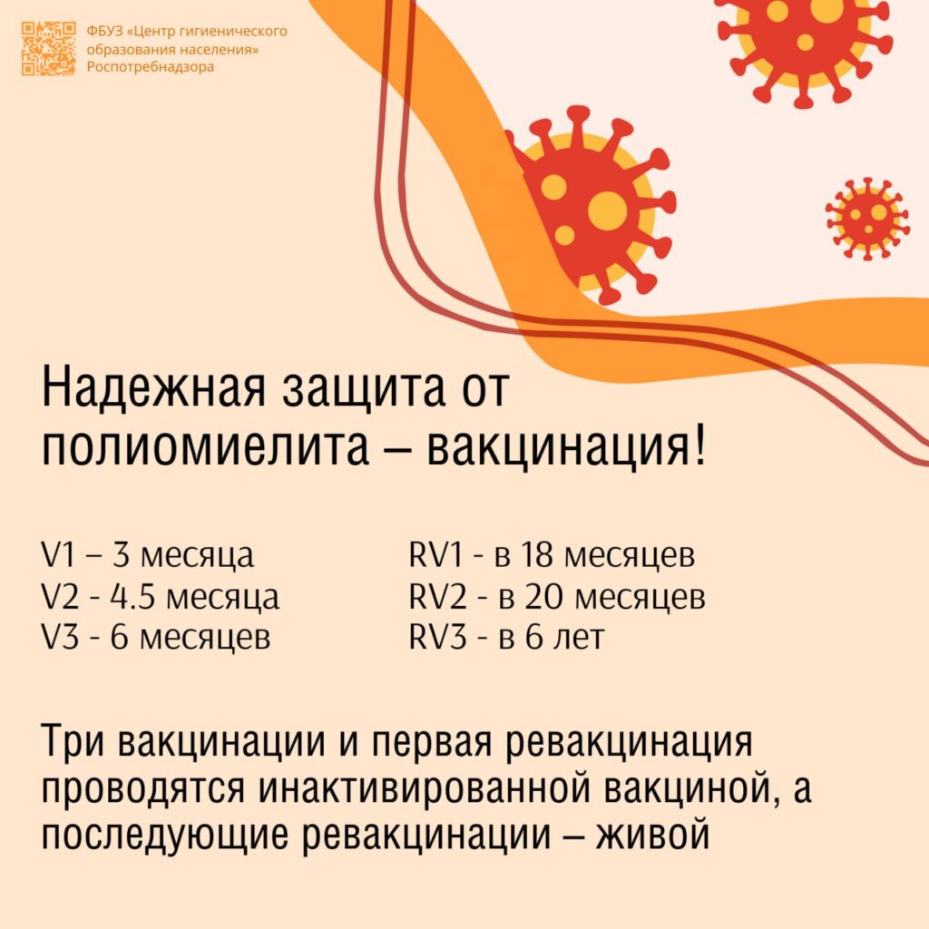 Памятка о полиомиелите